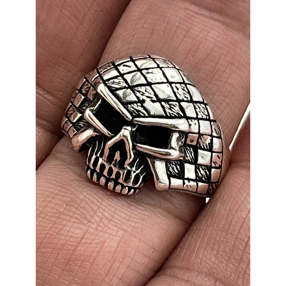 Skull Men’s Sterling Silver 925 Ring Size 9 - Picture 3 of 12